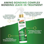 Palmer's Amino Bonding Complex Hair Treatment, Leave-In Conditioner Spray with Coconut Oil & Vitamin E, Heat Protectant, Anti Frizz, Strengthens & Protects Hair Growth, All Hair Types, 6.7 fl. oz
