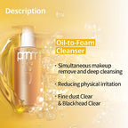 PRIMERA (PRMR OilToFoam Cleanser Korean Deep Cleansing Oil, Daily Makeup Remover, Blackheads, Dust and Dirt Removal, Pore Cleaning, Hyaluronic acid, Valentines day Gifts for Her (200ml, 6.76 fl. oz)