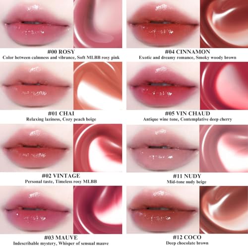 BBIA Glow Tint – Lip Plumping Volumizing Glossy & Glowy Lip Stain Naturally Moisturizing Comfortable Texture Lightweight Long-Lasting Vivid Color Non-Sticky Korean Makeup (13 MAROON, Pack of 1)