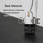 Sahvaim Hotend Heating Assembly Up to 390℃ for Bambu Lab A1/A1 Mini 3D Printer Hotend Heating Component Mounting Accessories,Contains Thermistor, Ceramic Heater, Base,Clip,Quick-Change Kit
