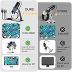 1080P USB Microscope with Metal Stand, 50X-1000X Handheld Digital Microscope Camera Compatible with iPhone/Android/Windows/Mac
