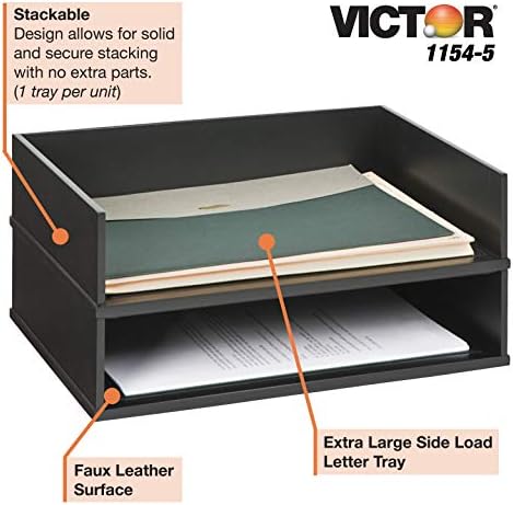 Victor Wood Stacking Letter Tray
