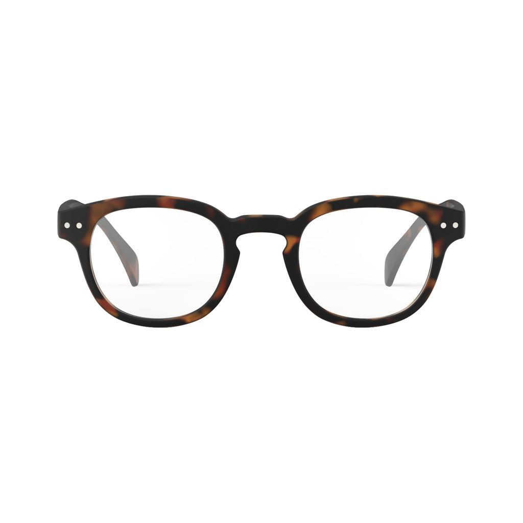 IZIPIZI READING #C Reading Glasses for Women and Men – Square Glasses with Anti-Scratch Lenses, Lightweight Fashion Frame (Tortoise, 1.5, x)
