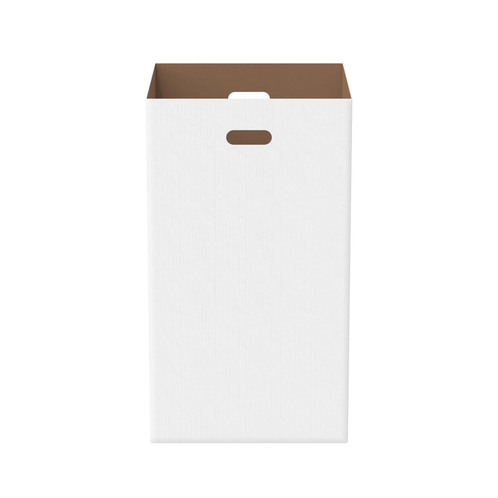 40-Gallon Corrugated Cardboard Trash & Recycling Containers (10 Pack) - Heavy-Duty, Disposable & Recyclable Waste Bins for Events, Festivals & Construction Sites - Easy Assembly & Foldable Storage