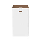 40-Gallon Corrugated Cardboard Trash & Recycling Containers (10 Pack) - Heavy-Duty, Disposable & Recyclable Waste Bins for Events, Festivals & Construction Sites - Easy Assembly & Foldable Storage