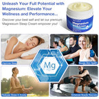 Magnesium Cream for Sleep - Topical Magnesium Oil for Feet, Pure Premium Magnesium Lotion for Body with Vitamin E and Almond Oil for Muscle Soreness, 1pcs