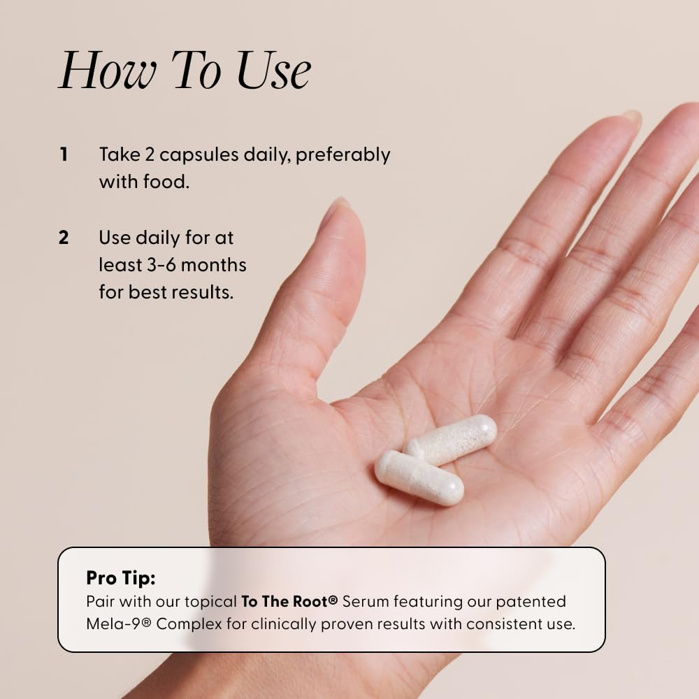Arey Not Today, Grey Daily Hair Supplement for Women & Men | Slows Grey Hair Growth in 3–6 Months | Support for Thicker, Healthier Hair | Biotin, B + D Vitamins | Vegan & Gluten-Free (3 Months)