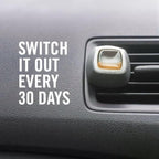 Febreze Car Vent Clip Air Freshener, Odor Eliminator for Up to 30 Days Freshness, 2 Clips (Fresh Leaves)