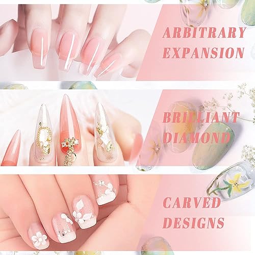 AIJIMEI Acrylic Nail Kit Acrylic Powder and Professional Liquid Monomer Acrylic Nail Tools Set Nail Extension Acrylic Nail System Nail Art Starter Kit