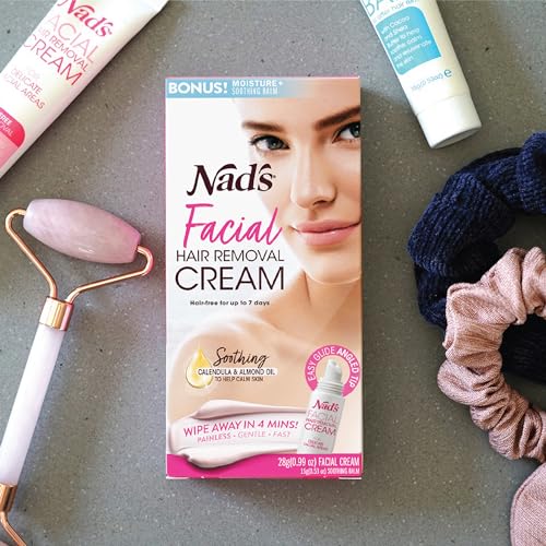 Nad's Gentle & Soothing Facial Hair Removal For Women - Sensitive Depilatory Cream For Delicate Face Areas, 0.99 Oz (4446)