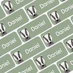 – Personalized Name Labels for Kids (120) – Waterproof & Durable Stickers for Clothing, School & Daycare Items - Forest Animals