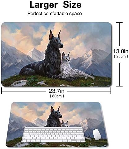 Board Game MTG Playmat Games Size 60X35 cm CCG Compatible for MTG CCG RPG Trading Card Game (MTG1-RIN and SERI, INSEPARABLE)