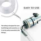 DAVCO 5/8" ID x 10ft Clear Vinyl Tubing, Low Pressure Flexible PVC Tubing, Heavy Duty UV Chemical Resistant Lightweight Plastic Vinyl Hose, BPA Free and Non Toxic
