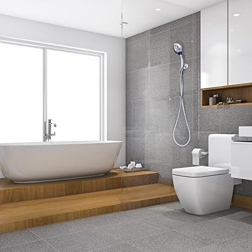 Luxury Spa Series, 6 Spray Settings 4.5 inch Hand Held Shower Head, Extra Long Stainless Steel Hose, MAXX-imize Your Shower with Showerhead in Polished Chrome Finish