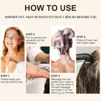Hair Dye Shampoo 3-In-1, Instant Gray Hair Coverage in Minutes-Long Lasting Argan Oil Herbal Hair Color Shampoo champu con tinte para canas 500ml (Dark Red Wine)
