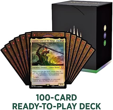 Magic: The Gathering The Lord of The Rings: Tales of Middle-Earth Commander Deck 4 + Collector Booster Sample Pack
