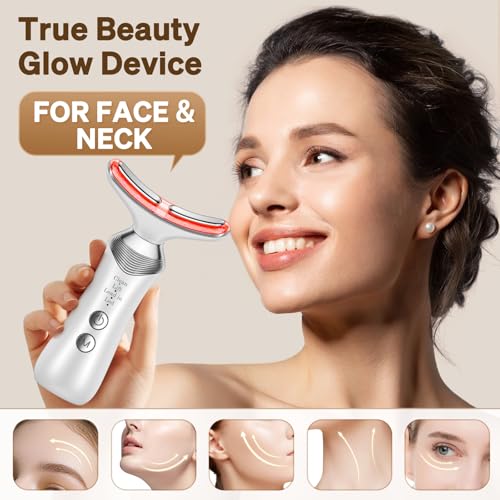 Facial Massager Red-Light-Therapy-for-Face, LED Light Therapy Device, Face Tool for Skin Care