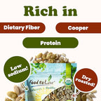 Food to Live Organic Dry Roasted Sunflower and Pumpkin Seed Mix, 8 Ounces – Oven Roasted, No Oil added, Healthy, Natural Snack, Rich in Protein, Perfect for Baking and Salads, Vegan, Kosher, Bulk