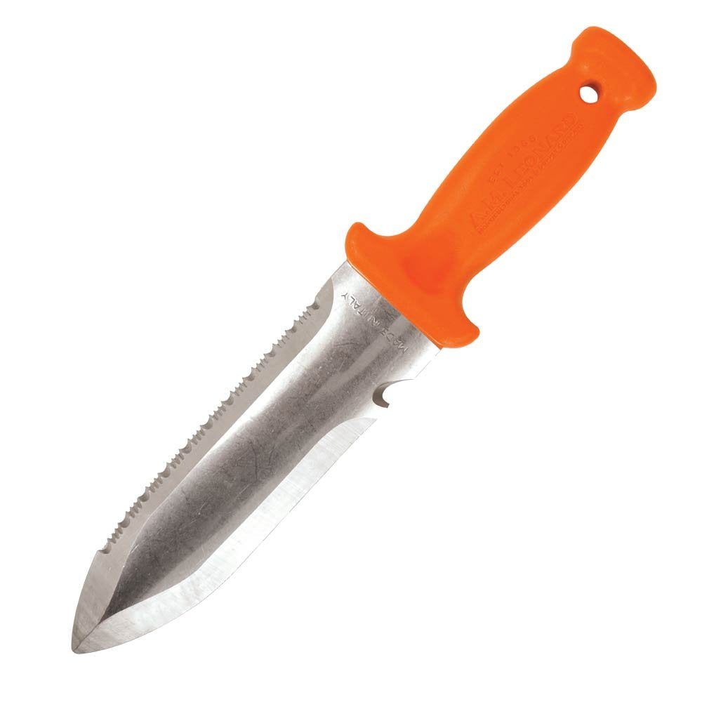A.M. Leonard Deluxe Soil Knife & Leather Sheath  6"" Stainless Steel Blade
