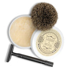 ather & Wood Shaving Soap - Sandalwood - Simply The Best Luxury Shaving Cream - Tallow - Dense Lather with Fantastic Scent for The Worlds Best Wet Shaving Routine. 4.6 oz (Sandalwood)