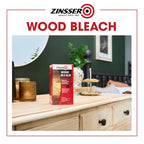 Zinsser Wood Bleach Kit | Lighten Furniture, Floors, Cabinets, Trim | Removes Red Tone | 2-Step Brightening System | 2-Step 8 fl. oz. Kit (16 fl. oz. Total)
