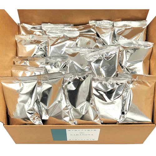 Sarasota Coffee Ground Packets | Gourmet Flavored Medium Roast Bulk Coffee Packs | Christmas Holiday | Low Acid Mold Free Singles Individual Pouches for 12 Cup Coffee Maker | 2 Ounce Bags, 36 Count