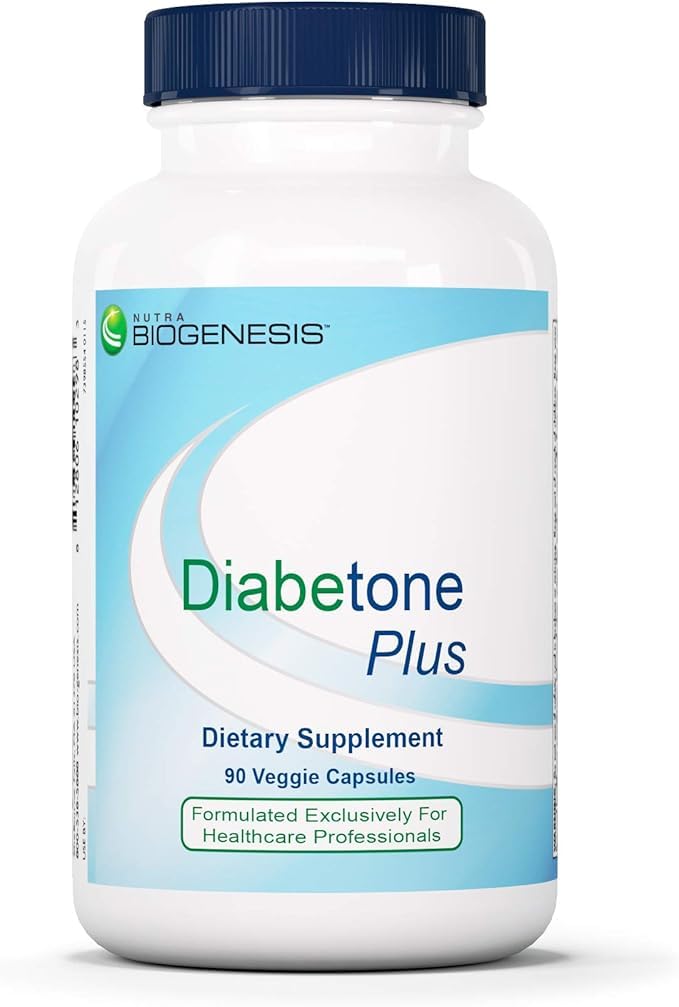 Nutra Biogenesis Diabetone Plus - Metabolic Support Supplement with Cinnamon, Gymnema, Inositol & Bitter Melon, Herbal Balance Complex for Women & Men - 90 Capsules