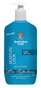 Australian Gold Moist Lock Tan Extender 16 Ounce Pump (Pack of 3)