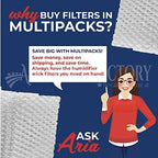 Air Filter Factory Humidifier Wick Filter Replacement For Mainstays Humidifier MDH-0103JB, A/h62 Made In USA 2-Pack