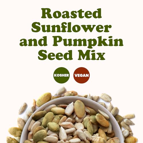 Food to Live Dry Roasted Sunflower and Pumpkin Seed Mix, 8 Ounces – Oven Roasted, No Oil added, Natural Snack, Rich in Protein, Perfect for Baking and Salads, Vegan, Kosher, Bulk