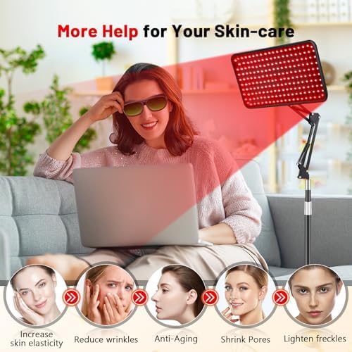 Red Light Therapy for Body, 940nm Red Light Therapy Lamp with Adjustable Stand, Infrared Light Therapy for Body, 660nm Red Light Lamp&850nm Redlight Therapy Device for Body Head Pet