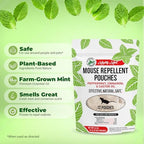 Mighty Mint Mouse Repellent Pouches, Peppermint Rodent Deterrent for Home, RV, and More, 12 Pack