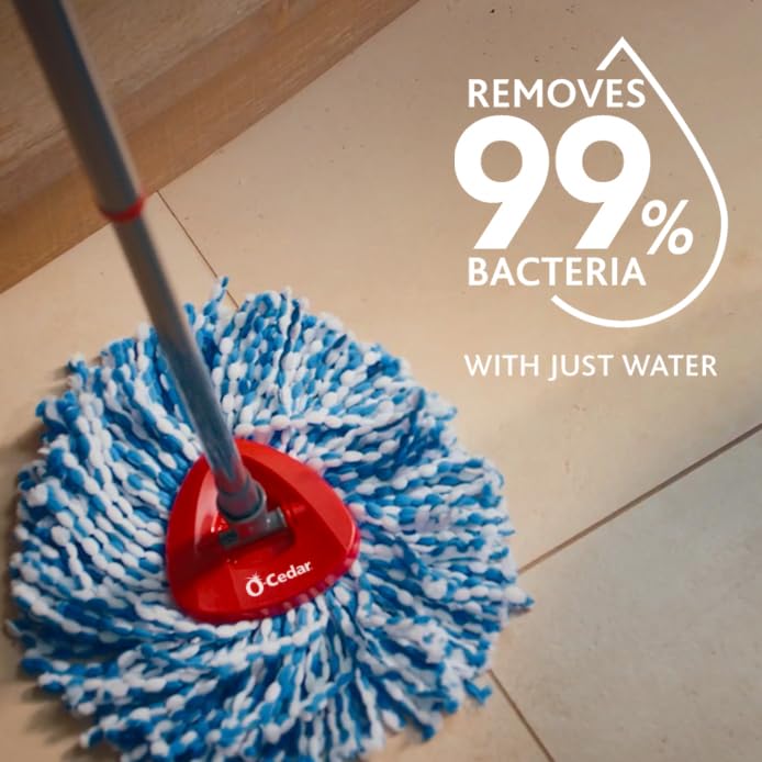O-Cedar RinseClean Spin Mop Microfiber Refill, 1 CT (Pack of 6)