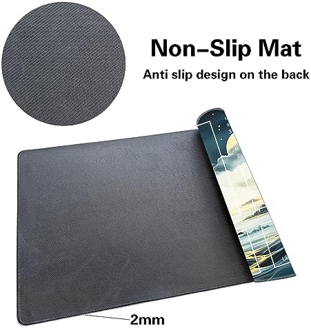 MTG Playmat Size 24x14in Free Storage Bags Non-Slip Backing, Ideal for Card Game Enthusiasts TCG Playmat (Autumn Dream-Deck)