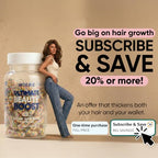 Moerie Ultimate Hair Growth Supplements for Women & Men - Hair, Skin, Nails Vitamins with Biotin & Minerals for Hair Health - Thicker Hair - 60 Capsules