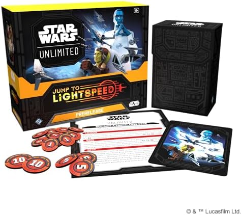 Asmodee Star Wars: Unlimited TCG Jump to Lightspeed PRERELEASE Box - Includes 6 Booster Packs, Ages 12+, 2+ Players, 20 Minute Playtime