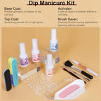 LAVENDER VIOLETS Dip Powder Nail Kit - 36 Colors Brown Green Blue Reflective Glitter with Dipping Powder Liquid Set and Nail Art Tool for Home Salon B5X1
