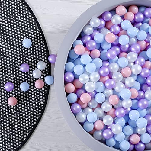 GOGOSO Ball Pits Balls for Toddlers Pack of 50 100 200 Plastics Shape Ball Non-Phthalate Non-BPA Non-Toxic 2.2-Inch Crush Proof Play Balls