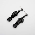CSY Elegant Costume Jewelry Sets for Wedding Party Prom (Black)