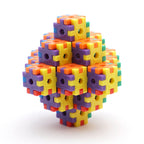 Incredibly Interconnectable Toys KADU Rainbow 250 Piece Set - STEM/STEAM Building + Construction Toy, for Open + Imaginative Play Ages 5+