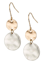 SPUNKYsoul Tribal Boho Dangle Earrings, Handmade Mixed Metal Drop Style (Sienna 2 Pack)