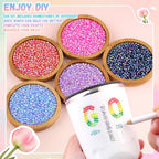 24000Pcs Resin Rhinestones with Tweezers for Crafting, Multi Colors 3mm Non Hotfix Flatback Gems, Bedazzling Crystal for DIY Crafts Clothing Tumblers Mugs Shoes Decor Nail Art