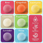 Bath Bombs Set, 7 Packs Bubble Fizzies Relaxation with Shea Butter, Dry Skin Moisturize, Birthday, Christmas Gift, Valentine’s Idea for Women, Mother, Wife, Girlfriend