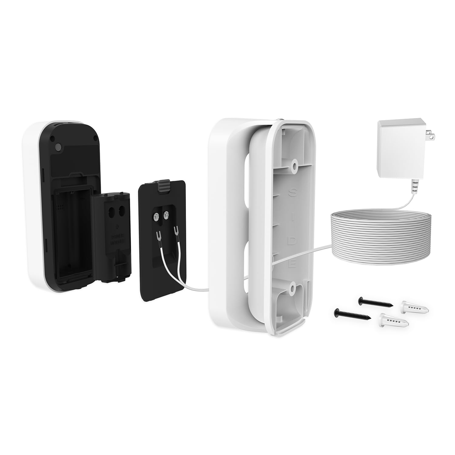 myQ Smart Garage Door Video Keypad Wired Power Adapter Kit-Works with Chamberlain, LiftMaster and Craftsman openers, White