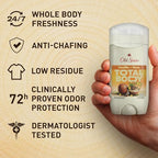 Old Spice Whole Body Deodorant for Men, Total Body Deodorant, Vanilla + Shea, Aluminum Free Deodorant Stick for 24/7 Freshness // Dermatologist Tested Whole Body Deodorant, 3.0 oz