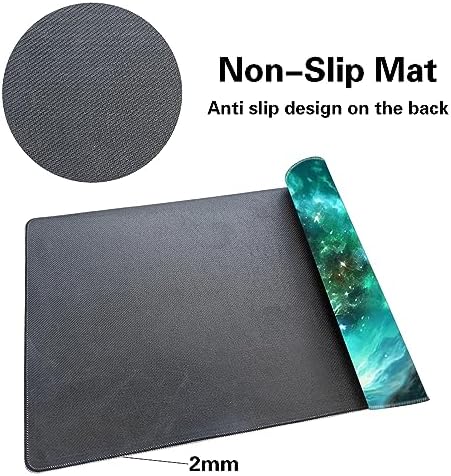 Premium Board Game 24x14in MTG Playmat Compatible for OCG CCG RPG TCG Playmat (Green Vitality)