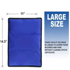 Ice Pack for Injuries Reusable, Soft Gel Flexible - (Large: 11"x14.5") for Hip, Shoulder, Knee, Back - Comfy Cold Pack Compress for Swelling, Bruises, Surgery (Lavender, 1 Pack)