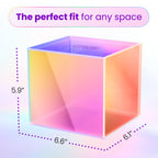 CLEAN SKIN CLUB The Prism Box for Clean Towels XL, Vibrant Storage Solution for 50 Disposable Towels, Stylish and Functional Bathroom Accessory