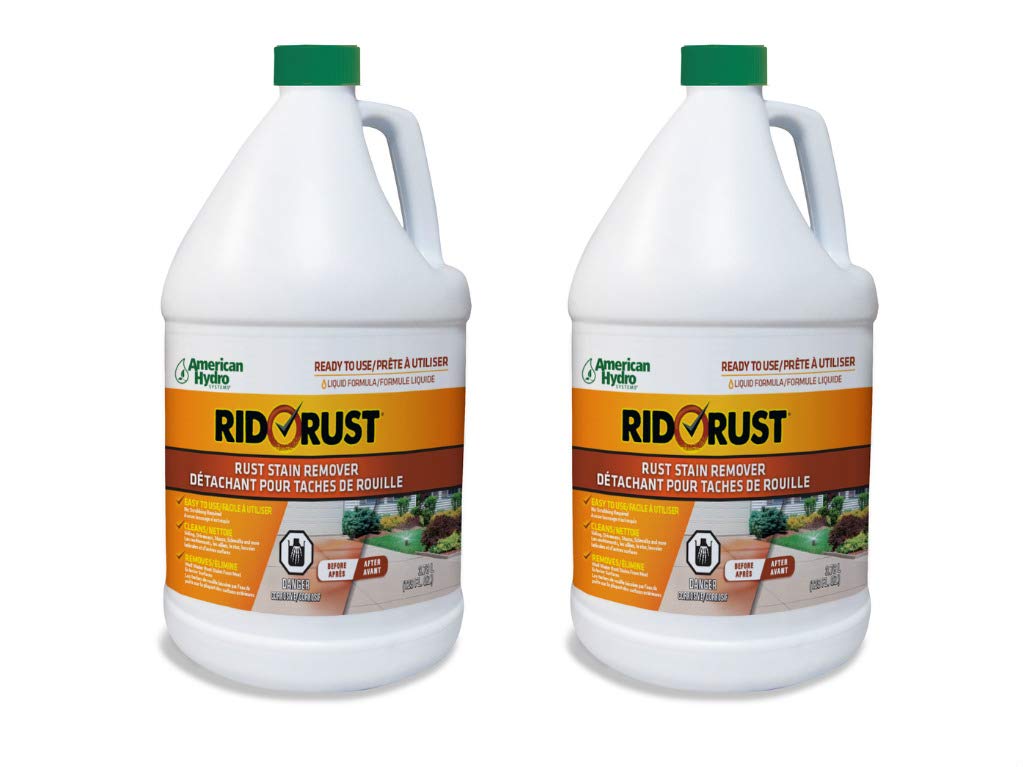 Pro Products American Hydro Systems 2662 Rid O' Rust Liquid Rust Stain Remover, 1 Gallon, 2 Pack
