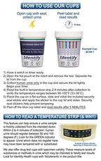 Identify Health Drug Screen Test | 200 Pack | 12 Panel CLIA Waived Instant Urine Drug Test Cup for AMP,BAR,BUP,BZO,COC,MDMA,MET,MTD,MOP|OPI,OXY,PCP,THC